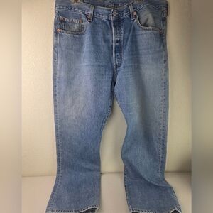 Levis 501 Jeans Mens 38x32  Denim Blue Button Fly Pre-owned Vintage 1990's